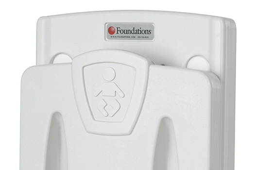 Foundations Wall Mounted Toddler Safety Seat Polyethylene Construction