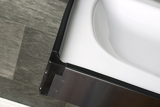 Foundations Premier Stainless Extended Length Changing Station features a replaceable ABS changing tray
