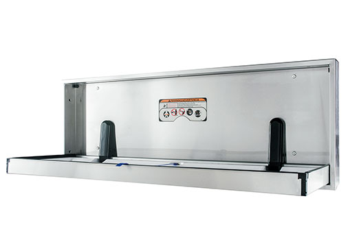 Foundations Premier Stainless Extended Length Changing Station features an extended length stainless steel construction