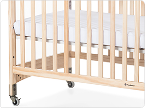 Crib mattress is adjustable to two heights