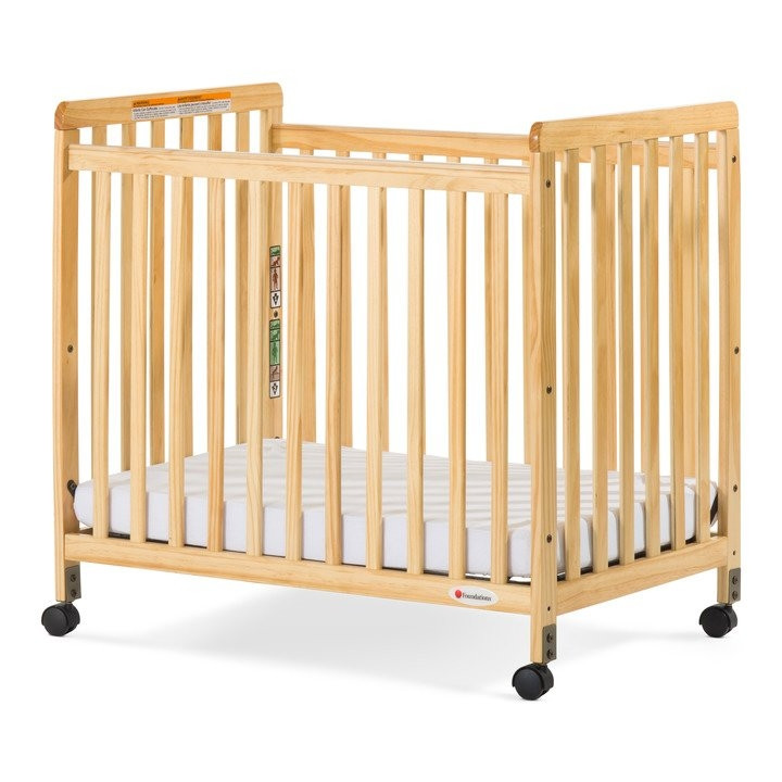 wooden baby crib
