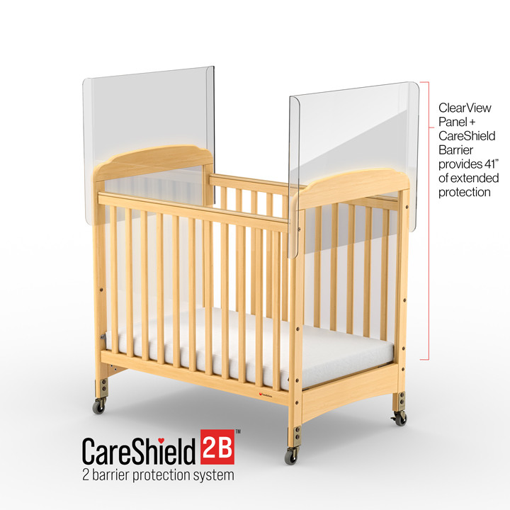Foundations CareShield Protective Plexiglass Shield, 2 Sides