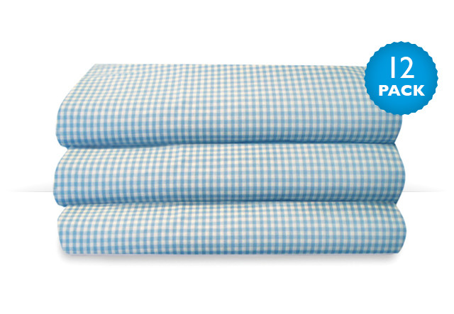 CozyFit Sheets Gingham - 12 Pack