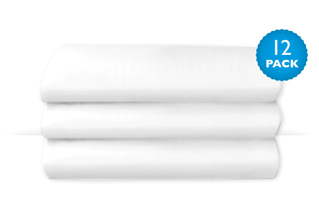 CozyFit Sheets White - 12 Pack