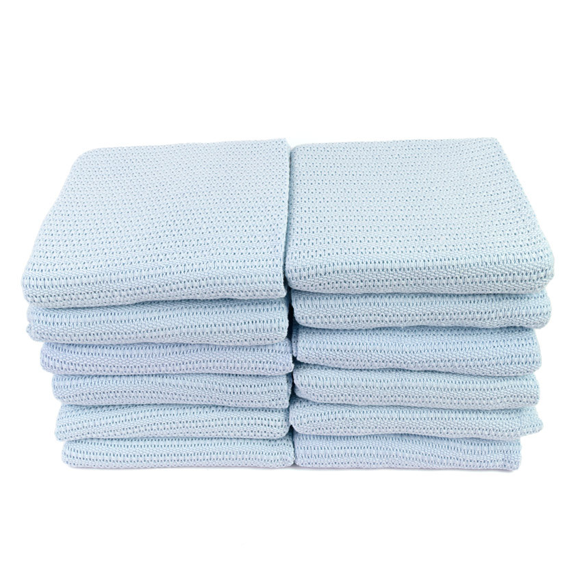 Cotton Thermal Baby Blankets, 12pk