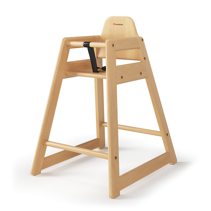 Commercial wooden high chair shop