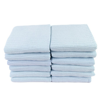 Thermal Cotton Blankets, 12 pk, Baby Bedding