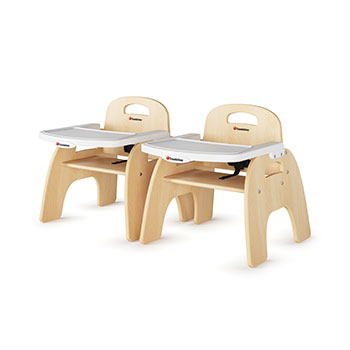 Foundations Easy Serve feeding chairs two pack