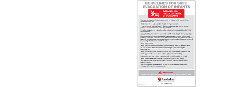 Evacuation guidelines to help caregivers learn safe evacuation methods