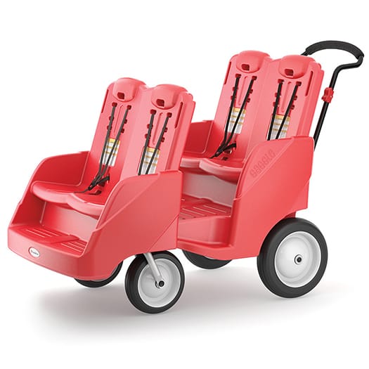 Gaggle Buggy offers generous seat sizing to comfortably fit children from 6 months old to 50 pounds