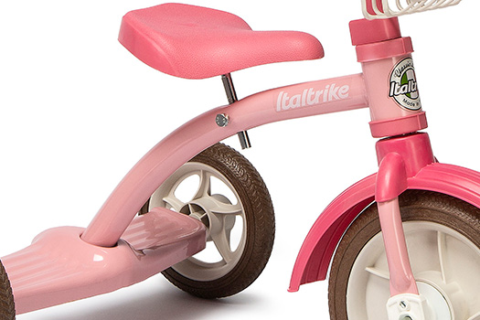 Italtrike Super Lucy Tricycle for Kids with Basket and Durable Wheels