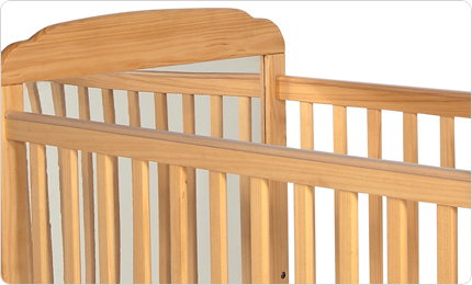 cribs are available with mirrored end panels