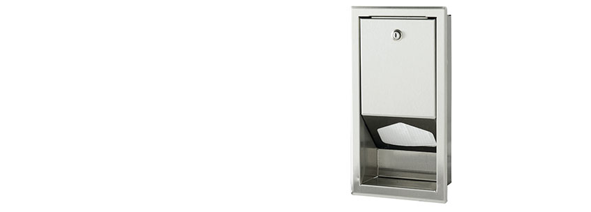 Disposable liner dispenser for public washroom changing stations