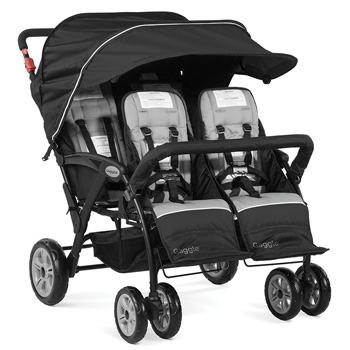 Foundations Black Quad Stroller