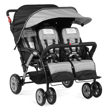 Foundations Gray Quad Stroller