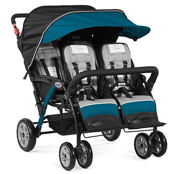 Foundations Teal Quad Stroller