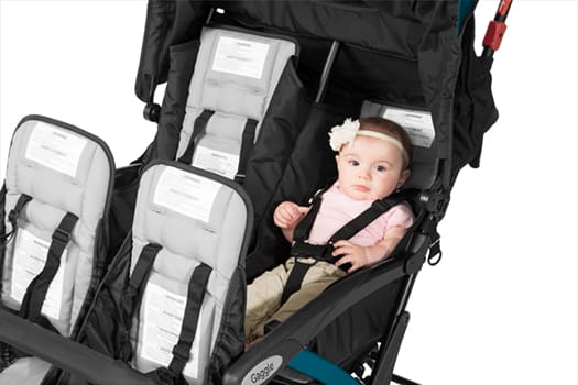 Foundations Quad Stroller Reclining Seats