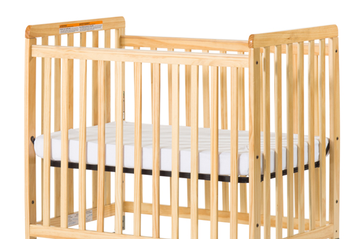 SafetyCraft Fixed-Side Mini Crib Adjustable Mattress Board