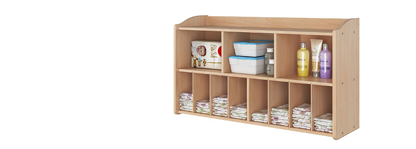 Foundations Serenity wall mounted diaper organizer