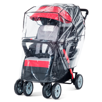 Foundations Trio Sport 3-Seat Stroller Rain Cover Weather Shield Clear 