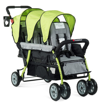 Foundations Lime Triple Stroller