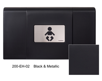Ultra® Changing Station in Black & Stainless Steel by Foundations