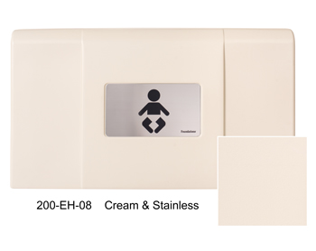 Ultra® Changing Station in Cream and Stainless Steel by Foundations