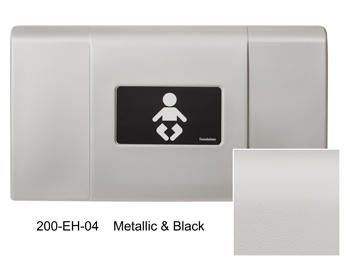 Ultra® Changing Station in Metallic and Stainless Steel by Foundations