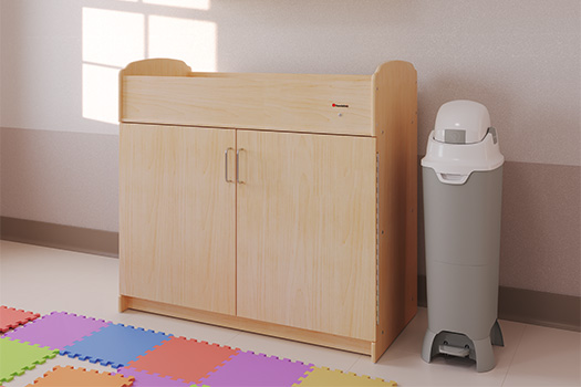 Tall Hands-Free Diaper Pail for Day Cares, Child Care Centers, and home