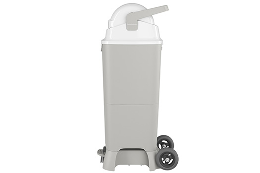Hands-Free Tall Diaper Pail with Wheels perfect in home environment