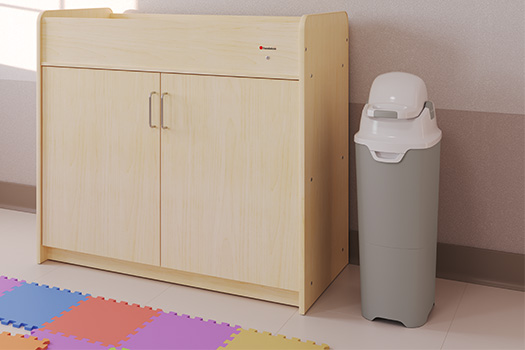 Tall Diaper Pail for Day Cares, Child Care Centers, and home