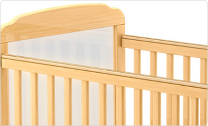 cribs are available with slatted side panels