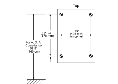 Classic vertical changing station installation guide