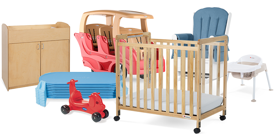 móveis e equipamentos comerciais de cuidados infantis